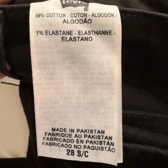 Levi’s San Francisco Demi Curve Classic Straight Leg Indigo Black Denim Jeans 28 - Picture 9 of 15